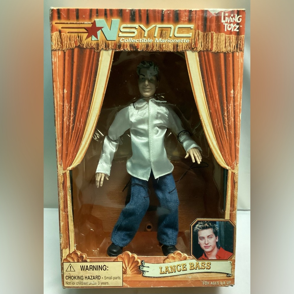 2000 NSYNC Lance Bass Collectible Marionette Doll by Living Toyz